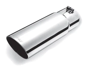 Gibson for Round Single Wall Angle-Cut Tip - 4in OD/3.5in Inlet/12in Length - - Picture 1 of 4