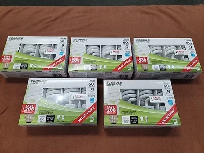 Lot 20 Bulbs FEIT Electric ECOBULB CFL Bulb 13 Watts 900 Lumens 2" L Soft White - Image 1 of 4