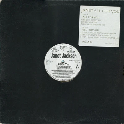 Janet Jackson - All For You (12", Promo) (Very Good Plus (VG+)) 3213458519 - Image 1 of 4