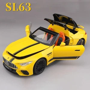 1:22 Benzs SL63 Supercar Alloy Diecast Car Model Sound Light Kids Toy Gift - Picture 1 of 26