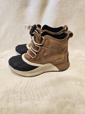 Sorel ботинки молодежи 1 из 'N о классический WP коричневый кожаный шнурует вверх NY4564-224 - Изображение 1 из 4