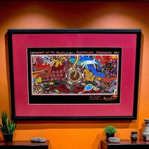 Arte aborigen australiano HEART OF MY PEOPLE de Saunders/Barsa/Williams BULURRU - Imagen 1 de 11