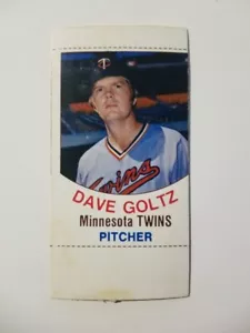 DAVE GOLTZ 1977 HOSTESS TWINKIES BASEBALL CARD #48 MINNESOTA TWINS - Picture 1 of 2