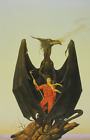 1991 MICHAEL WHELAN Affiche Vintage "The Amazing Dragon" 11,75" x 9" (30 x 23 cm)