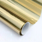 Gold Silber Spiegelfenster Folie Tönung Reflektierender Aufkleber Fenstertönung 50cmx200cm