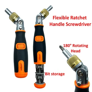 10-in-1 Ratecht Handle with Flexible Head and Scredriver Bits - Picture 1 of 1