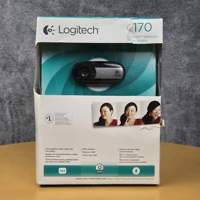 Logitech C170 Webcam 0.3 Megapixel 5MP USB 2.0 PC Video Camera - Image 1 of 4