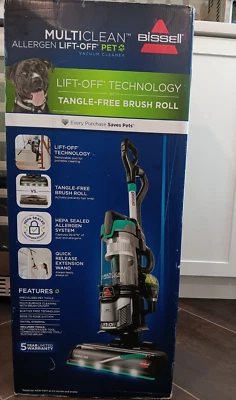 Bissell MultiClean Allergen Lift-Off Upright Vacuum Cleaner - 2852 Black/Blue - Image 1 of 4