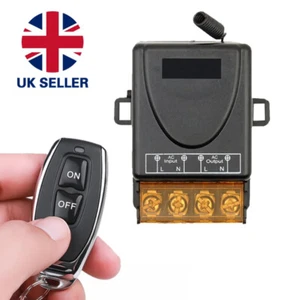 Wireless Wall Light Switch With Relay Transmitter AC85-250V 433mhz Remote UK - Picture 1 of 7