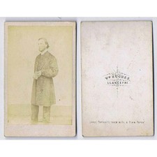 CDV Photograph Victorian Gentleman Carte de Visite by Hughes of Llangefni