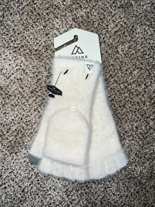 Alpine Design Women's Cream Color Fuzzy Rib Pop Top Gloves. NWT!Touch Tip Thumb - Picture 1 of 2