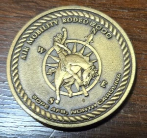 2000 AIR MOBILITY RODEO CHALLENGE COIN - Picture 1 of 2