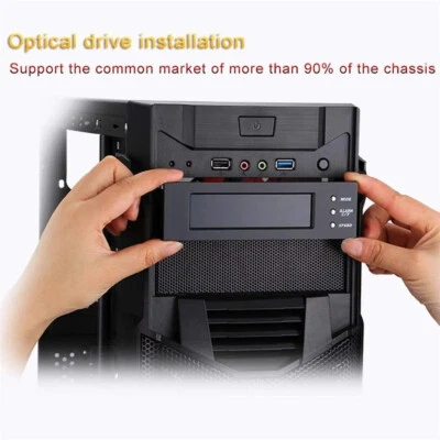 5.25''12V PC Computer Fan Controller 3 Fan Temperature Front Panel For PC - Image 1 of 4