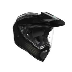 AGV AX9 Adventure Motorbike Motorcycle Helmet Black Gloss Carbon MS - Picture 1 of 2