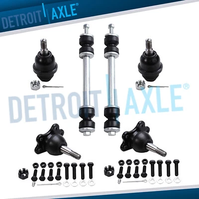 Front Lower & Upper Ball Joints Sway Bar for Chevrolet GMC K1500 K2500 Yukon - Image 1 of 4