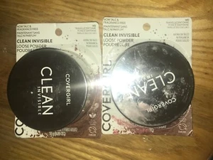 2~COVERGIRL Clean Invisible Loose Powder - Translucent Dark, 18g (0.63oz) New - Picture 1 of 2