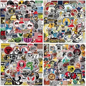 200 Stück Schutzhut Aufkleber für Erwachsene, lustige Aufkleber Packung Vinyl wasserdicht hart H - Bild 1 von 4