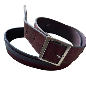 Vintage Dolce & Gabbana Leather Belt Women's Brown Made In Italy size 95 - Picture 1 of 15