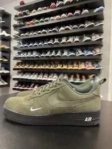 Size 11 - Nike Air Force 1 '07 LV8 Low Reflective Swoosh Cargo Khaki DZ4514-300 - Picture 1 of 8