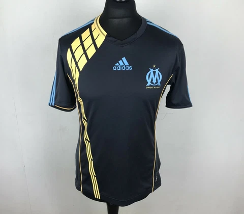 Olympique Marseille 2009/2010 ADIDAS Training Prematch Football Shirt Men's Sz M Cover