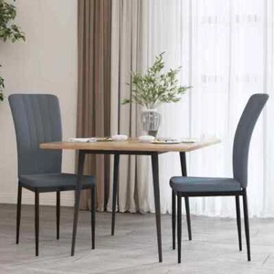 vidaXL Sedie da Pranzo 2 pz Grigio Scuro in Velluto - Foto 1 di 1
