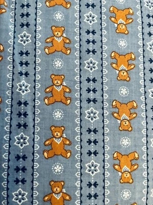 VTG Country Classics Bears and Bandannas Teddy Bears Stripes by Ameritex BTFQ - Image 1 of 4