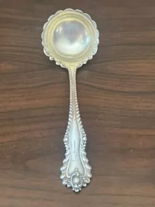 DOMINICK & HAFF MAZARIN C1892 STERLING CREAM LADLE 6 1/4" "E" - Picture 1 of 5