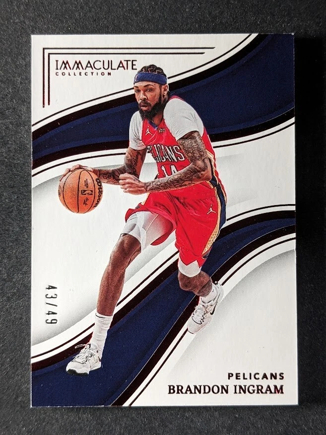 2022-23 Panini Immaculate BRANDON INGRAM /49 Red Parallel New Orleans Pelicans