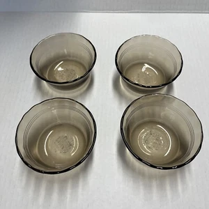 4er Set Corning Pyrex Kamin Glas Pudding Tassen Schüsseln 6 Unzen USA - Bild 1 von 4