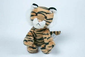 CARLTON CARDS TIGER BEANBAG PLUSH STUFFED ANIMAL TOY 5" - Picture 1 of 1