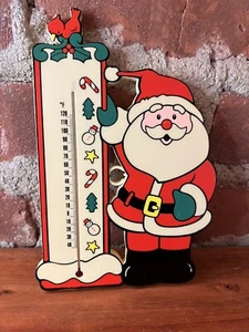 Vintage Santa Kitsch Thermometer Classic Childhood St Nick - Picture 1 of 6