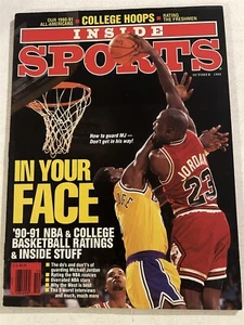 1990 Inside Sports Bulls MICHAEL JORDAN No Label NBA Preview NEWSSTAND No Label - Picture 1 of 4