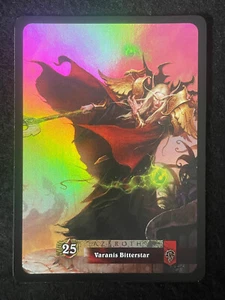 World of Warcraft Single Card Burning Crusade Promo Varanis Bitterstar Foil 2/3 - Picture 1 of 2