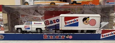 M2 MACHINES AUTO HAULERS BAZOOKA 73 CHEVY CHEYENNE/55 CHEVY BEL AIR GASSER R56 - Imagem 1 de 4