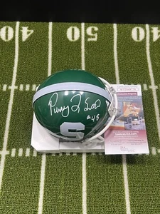 Percy Snow Michigan State Spartans Signed Mini Helmet Sparty JSA Witness COA 770 - Picture 1 of 4