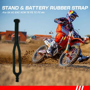 Dirt Bike Side Stand Rubber Kickstand Battery Strap for SX XC EXC XCW TE FE TC - Foto 1 di 5