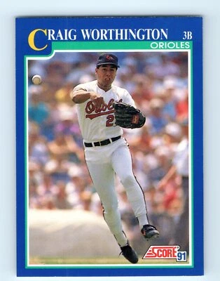 1991 Score #503 Craig Worthington - Image 1 of 2