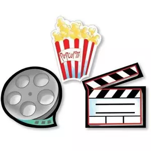 Iconos de recortes de películas de Hollywood - ¡Luces, cámara, acción! - Imagen 1 de 1