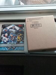  Box of 12 2021-22 Topps NHL Hockey Sticker Collection albums