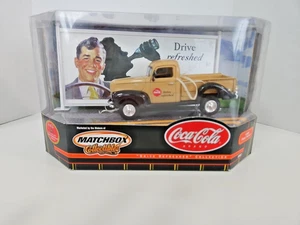 Matchbox  1940 Ford Pickup #5 Coca-Cola Drive Refreshed Pickup Truck Brown 92832 - Picture 1 of 8