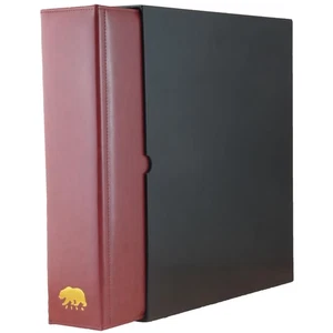 Estate Library Deluxe 4 Q-Ring Large Format Binder for Coins, Trading Cards, ... - Picture 1 of 9
