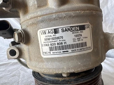 Used A/C Compressor fits: 2017 Volkswagen Passat 2.0L R134A Grade A Foto 1 de 4