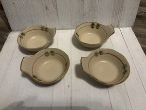 4er Set Keramik schlichtes Blatt Design Tempura Sauce Beilage Servierschalen mit Rand - Bild 1 von 6