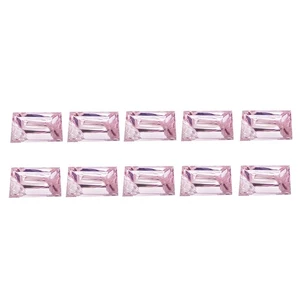 0.09 Ct IF [10 Pcs Lot]  Baguette 1.4 x 1 MM Intense Purple Pink Pink Diamond - Picture 1 of 5