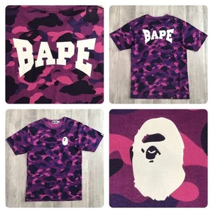Lila Camouflage BAPE Logo T-Shirt A Bathing Ape Gr. L - Bild 1 von 8