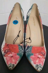 Marc Fisher 10M Blumenmuster 4 Zoll Stiletto mehrfarbig tropisch Darren Pumps neu ohne Karton Frühling - Bild 1 von 11
