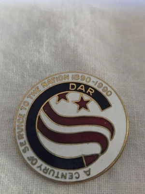 Vintage Daughters of the American Revolution Century of Service Pin 1890-1990 - Image 1 of 3