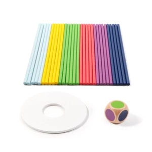 Wooden Pickup Sticks Educational Wooden Pick Up Sticks Game Training - Picture 1 of 8