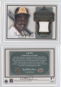 2009 SP Legendary Cuts Memorabilia Olive Green /125 Tony Gwynn #LM-TG HOF