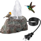 Bird Bath Fountain - Moss Resin Granite Water Rock